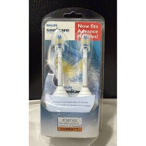 Philips Sonicare e series 2-pack Compact Brush Heads HX7012 Elite Sealed
